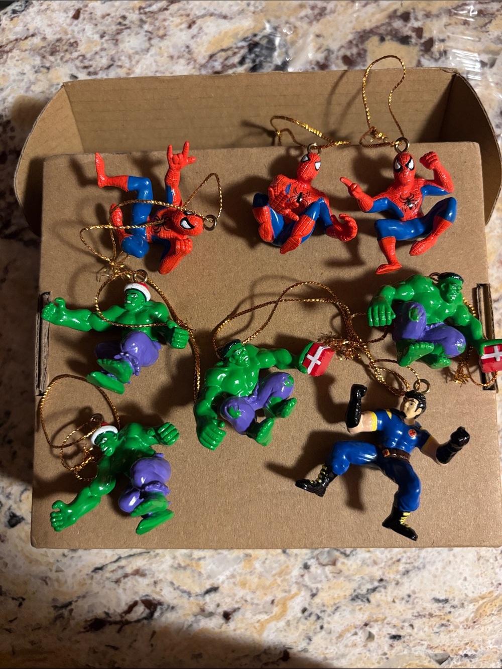 2003 Kurt S Adler Marvel miniature ornaments